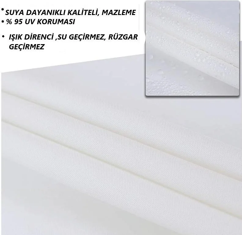 باموكالي برندا Pamukkale Canopy Canopy Tarpaulin Waterproof Sunscreen Awning 200 x 300