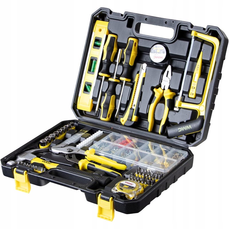 WMC 700-Piece Premium Tool Set with Plastic Storage Case | Complete Home, Garage & Workshop Toolkit with Sockets, Wrenches, Bits, Screwdrivers, Fasteners & More