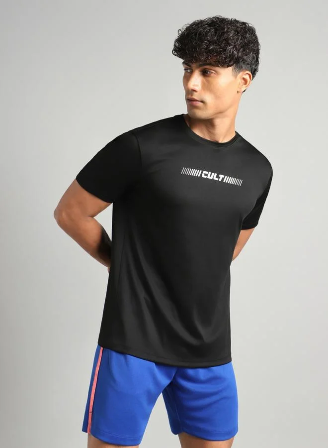 Cult Men Black Everyday Performance T-Shirt