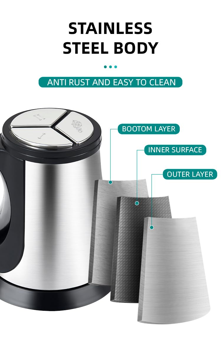 Envop 3L Electric Meat Mixer Blender Grinder 3Speed Stainless Steel Electric Chopper Automatic Mincing Machine - Image 4