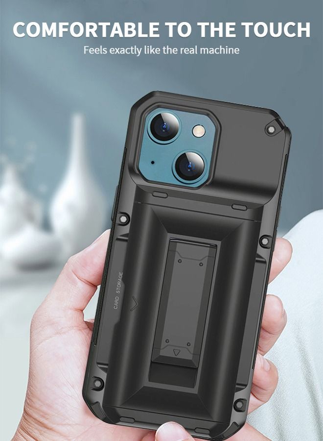 GROIC Designed for iPhone 14 Plus IPhone Max 6.7 Inch Case, Slider Wallet Case with Stand and 4 Cards Holder Back Cover, Full Body Shockproof Protection Hard Shell - Image 2