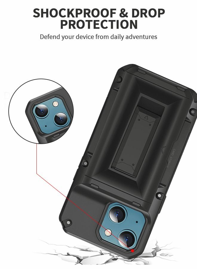 GROIC Designed for iPhone 14 Plus IPhone Max 6.7 Inch Case, Slider Wallet Case with Stand and 4 Cards Holder Back Cover, Full Body Shockproof Protection Hard Shell - Image 5