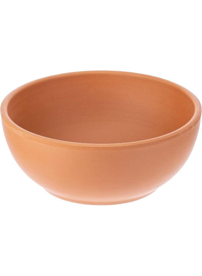 AKDC Round Bowl 20Cm X 20Cm X 8Cm Clay Colour - Image 1