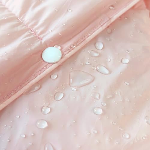 zzlamb Cherry Pink Basic Water-Repellent Down Alternative Camping Blanket for Adults, Compact Lightweight Soft Puffy Blanket, Warm Quilt Couch Car Travel RV Picnic Hiking Backpacking Beach, 52''x75'' - Image 4