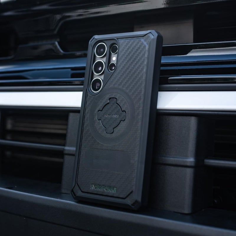 Rokform - Galaxy S24 Ultra Case, Rugged Series, Magnetic Case with Twist Lock, Drop Tested Armor (Black) - Image 4