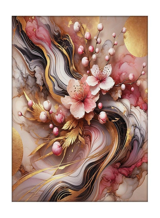 راندم لوحة فنية حديثة عشوائية على قماش، ديكور منزلي، لوحة جدارية بإطار لغرفة المعيشة والمكتب (RAC-1810) - Image 1