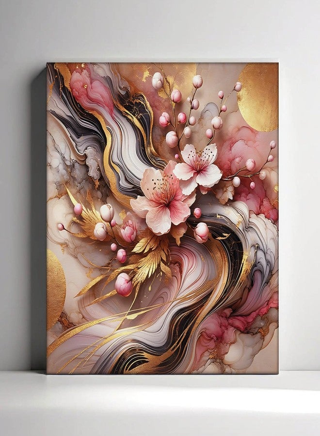 راندم لوحة فنية حديثة عشوائية على قماش، ديكور منزلي، لوحة جدارية بإطار لغرفة المعيشة والمكتب (RAC-1810) - Image 2