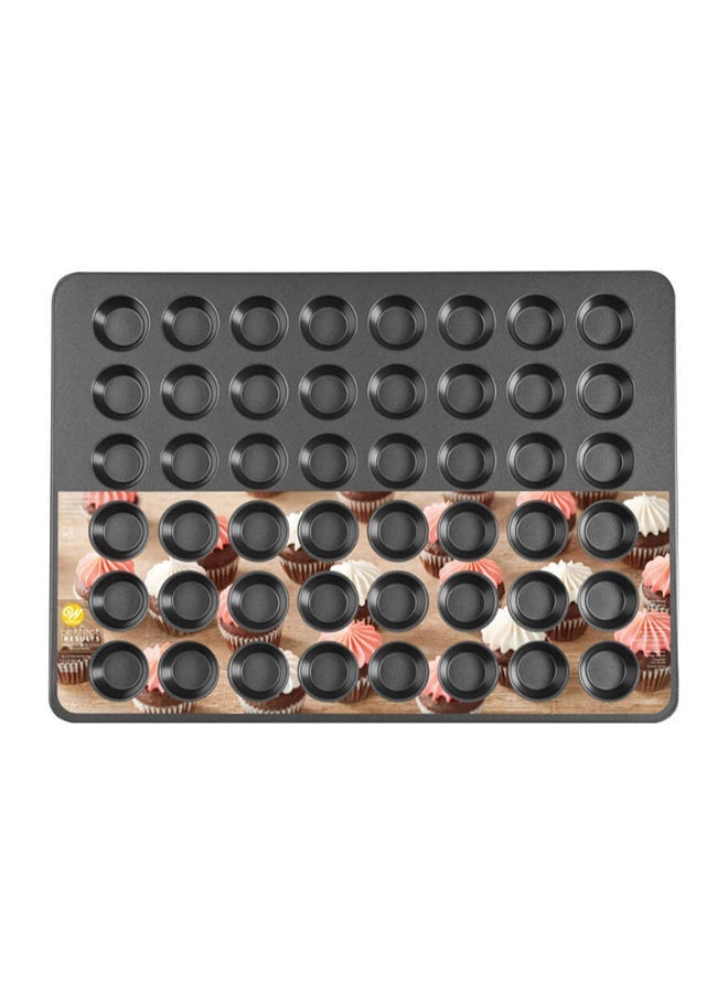 NIBEMINENT 48-Cavities Mini Muffin Bakeware Pan Black 15x21inch - Image 2