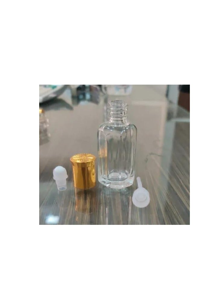 12 Pcs of Empty Perfume oil Bottle 6 ml with roll on and Stick by Usama Perfumes I Al-Hafiz Oud