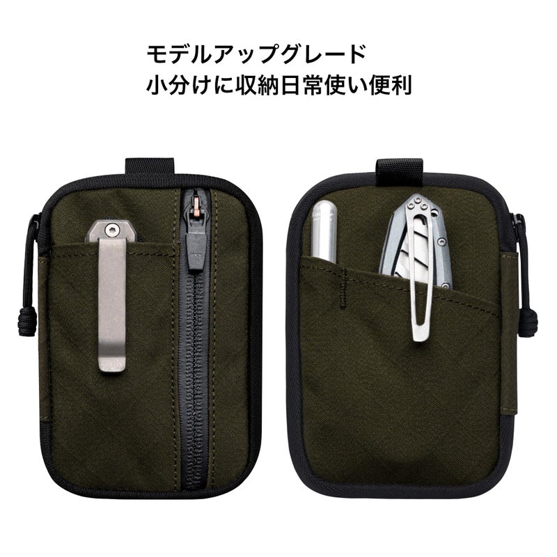 ALPAKA HUB Pouch Pro EDC Organizer - Small Tool Pouch for Electronics, Cables with YKK Zipper, Daily Use and Travel - Army Green Axogrid 300D Weatherproof UV Resistant Fabric - Image 3