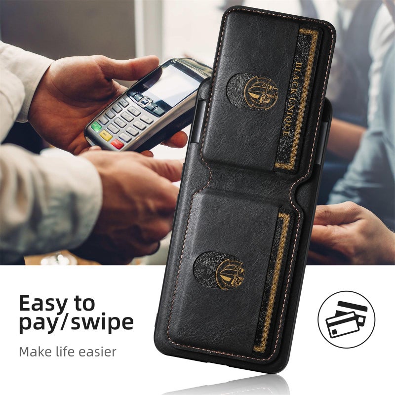 Suteni For Google Pixel 10 Pro H02 Leather Wallet Stand Back Phone Case(Black) - Image 5