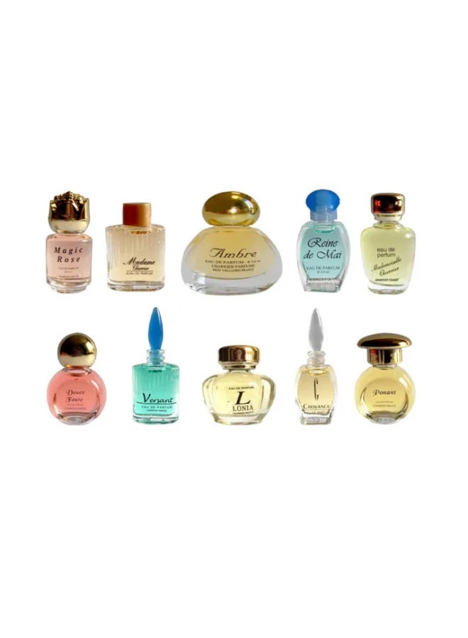 CHARRIER PARFUMS LES PARFUMS DE FRANCE 10 Eaux de Parfum MINIATURE Gift Box 57.8 ml - Image 2