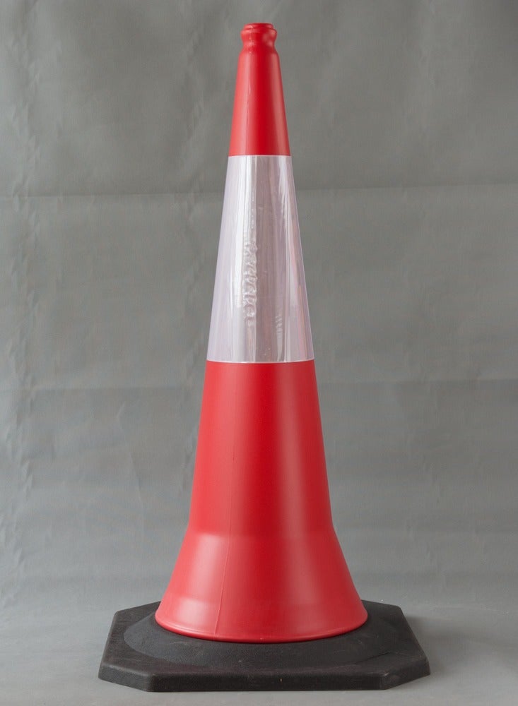Vaultex Safety Cone with Reflector Tape 1m Long  - Image 1