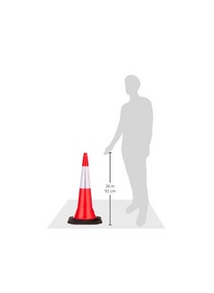 Vaultex Safety Cone with Reflector Tape 1m Long  - Image 4