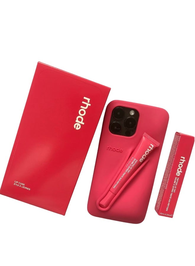 rhode Silicone Lip Holder for Cell Phone, Lip Gloss Adhesive Sleeve for Phone, Lip Holder Stick-on Phone Case, Back Stick On Holder for iPhone Phones（GUAVA SPRITZ） - Image 3