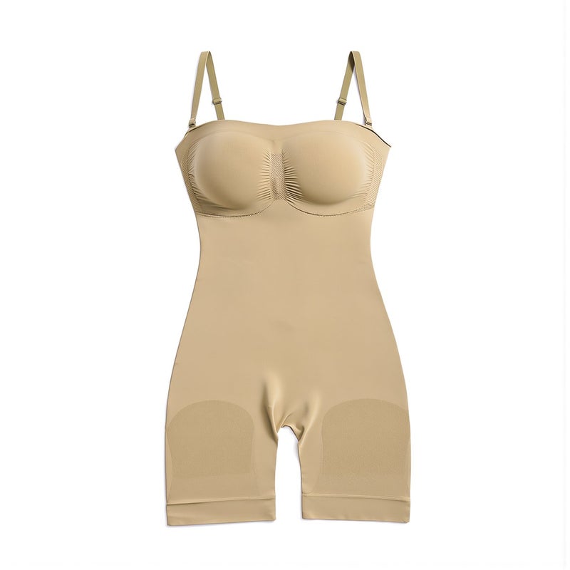 Seamless Shapewear High Elastic Spandex Tummy Control Body Shaper S Black - Image 5