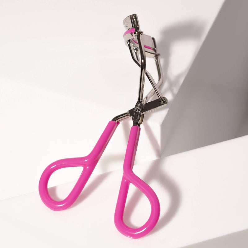 Tweezerman Neon Pink Comfort Grip Eyelash Curler - Makeup Eyelash Tool for all Eye Shapes - Image 2