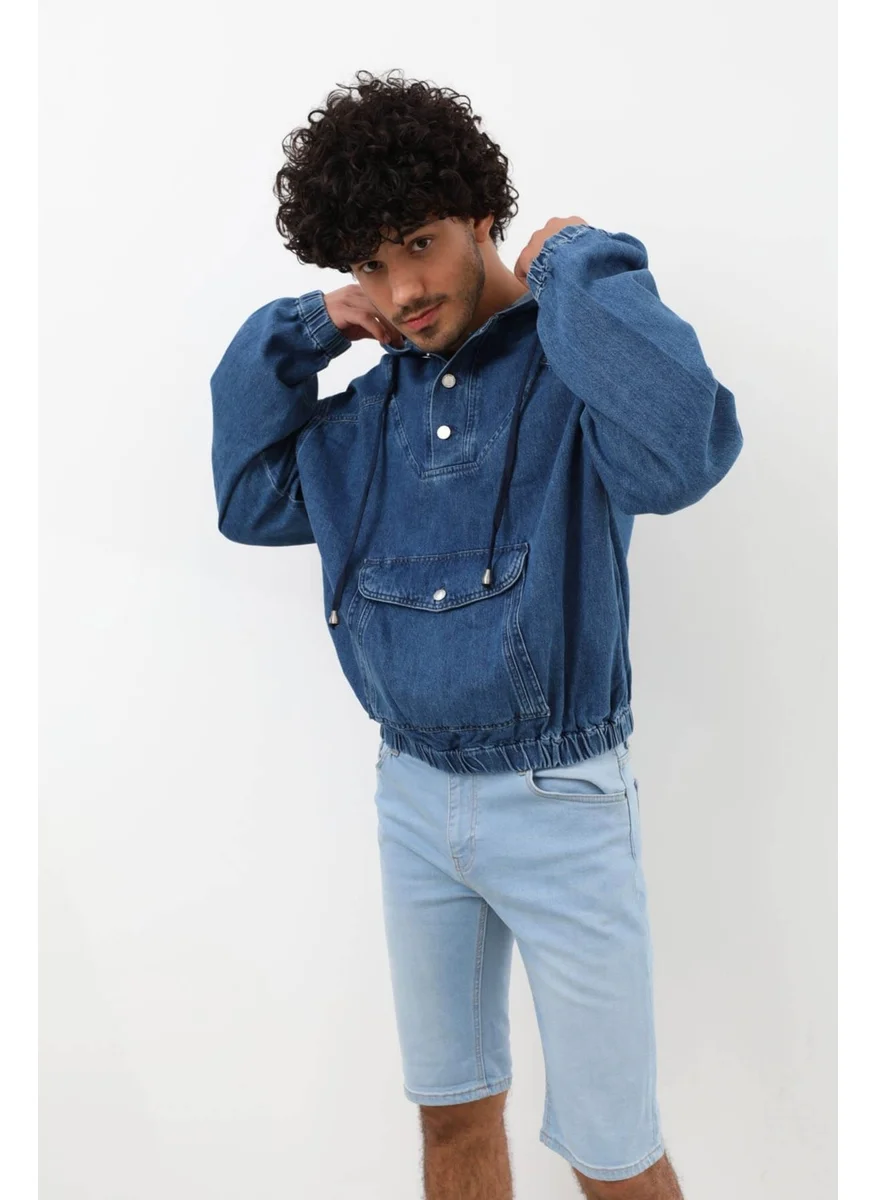Banny Jeans Men's Jean Sweatshirt Dark Blue