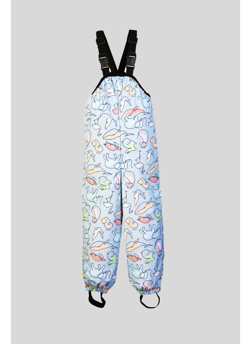 Belkızın Atölyesi Suspender Underwater Patterned Waterproof Overalls  - Image 1