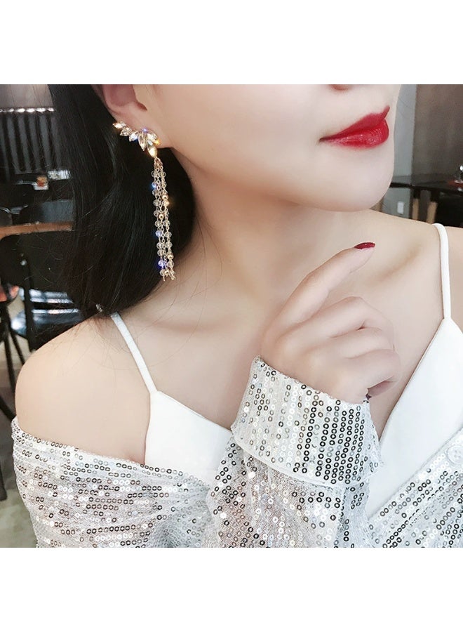 Goolsky S925 Sterling Silver Long Tassel Earrings for Women – Elegant Statement Dangle Drop Earrings, Trendy Fashion Jewelry, Hypoallergenic Anti-Tarnish, Parties/Dinners - Image 5