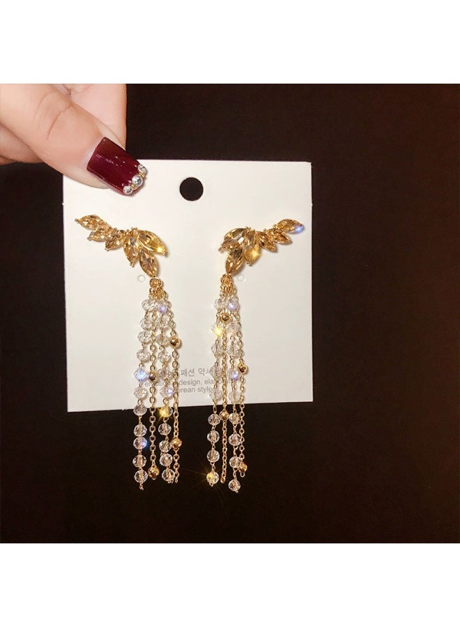 Goolsky S925 Sterling Silver Long Tassel Earrings for Women – Elegant Statement Dangle Drop Earrings, Trendy Fashion Jewelry, Hypoallergenic Anti-Tarnish, Parties/Dinners - Image 2