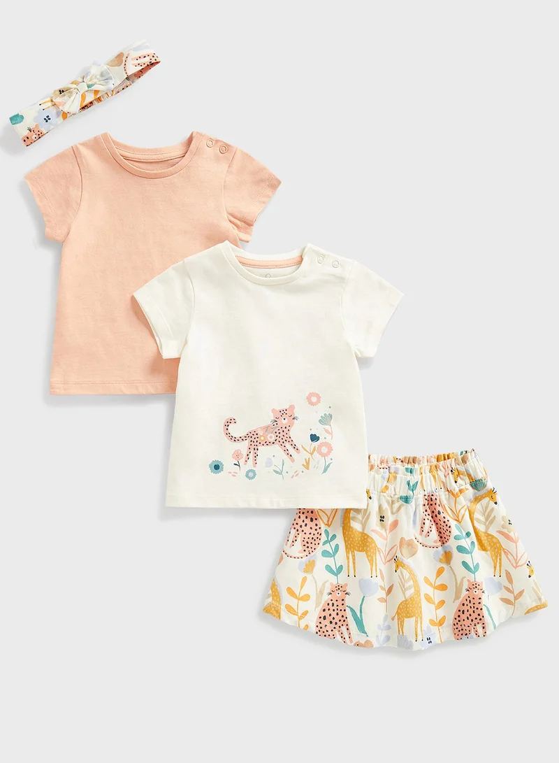 mothercare Skirt, Tees and Headband Set