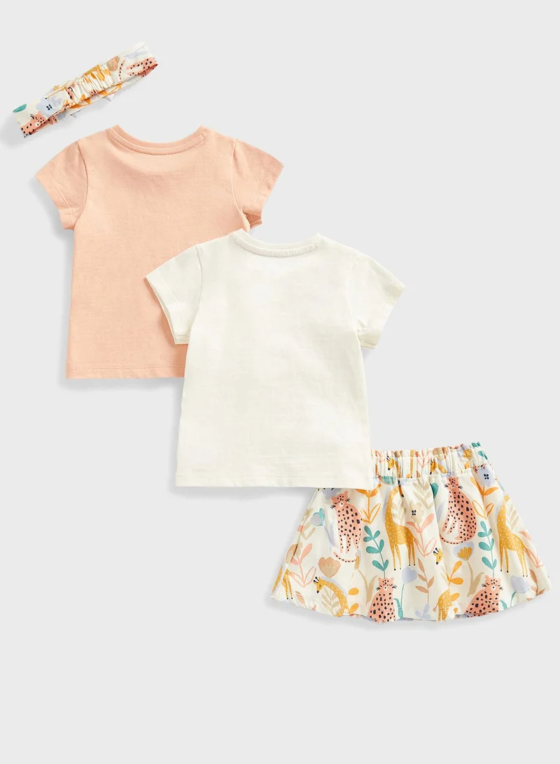 mothercare Skirt, Tees and Headband Set