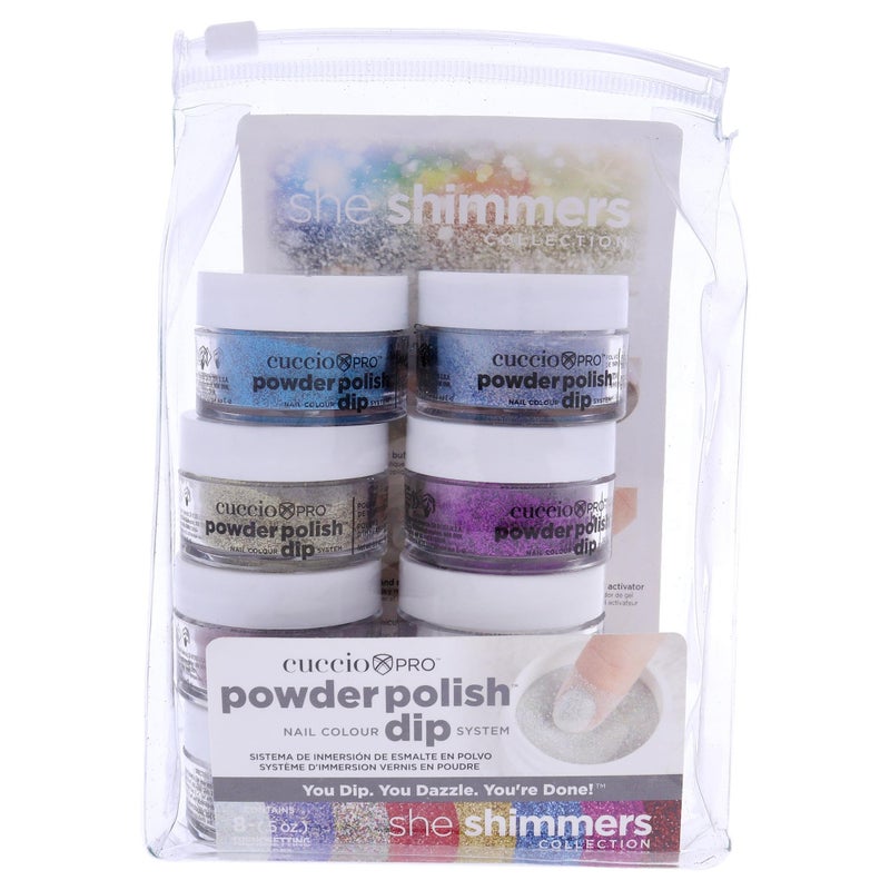 Cuccio Pro Powder Polish Nail Colour Dip System She Shimmer 8 X 05 Oz 8count - Image 3