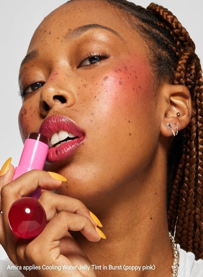 MILK MAKEUP MILK MAKEUP Cooling Water Jelly Tint Lip + Cheek Blush Stain (Burst - Poppy Pink) .17 oz / 5 g  - Image 2