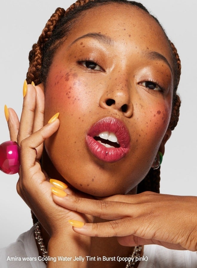 MILK MAKEUP MILK MAKEUP Cooling Water Jelly Tint Lip + Cheek Blush Stain (Burst - Poppy Pink) .17 oz / 5 g  - Image 3