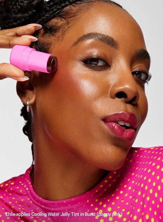 MILK MAKEUP MILK MAKEUP Cooling Water Jelly Tint Lip + Cheek Blush Stain (Burst - Poppy Pink) .17 oz / 5 g  - Image 4