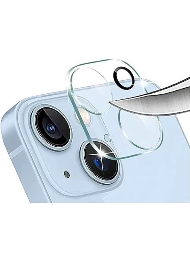 MIQIA Miqia iPhone 13 Tempered Glass Camera Lens Protector Ultra HD transparent 9H Hardness Anti-Scratch Case Friendly Easy to Install No Affect on Night full coverage protection  - Image 1