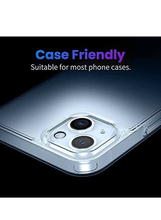MIQIA Miqia iPhone 13 Tempered Glass Camera Lens Protector Ultra HD transparent 9H Hardness Anti-Scratch Case Friendly Easy to Install No Affect on Night full coverage protection  - Image 4