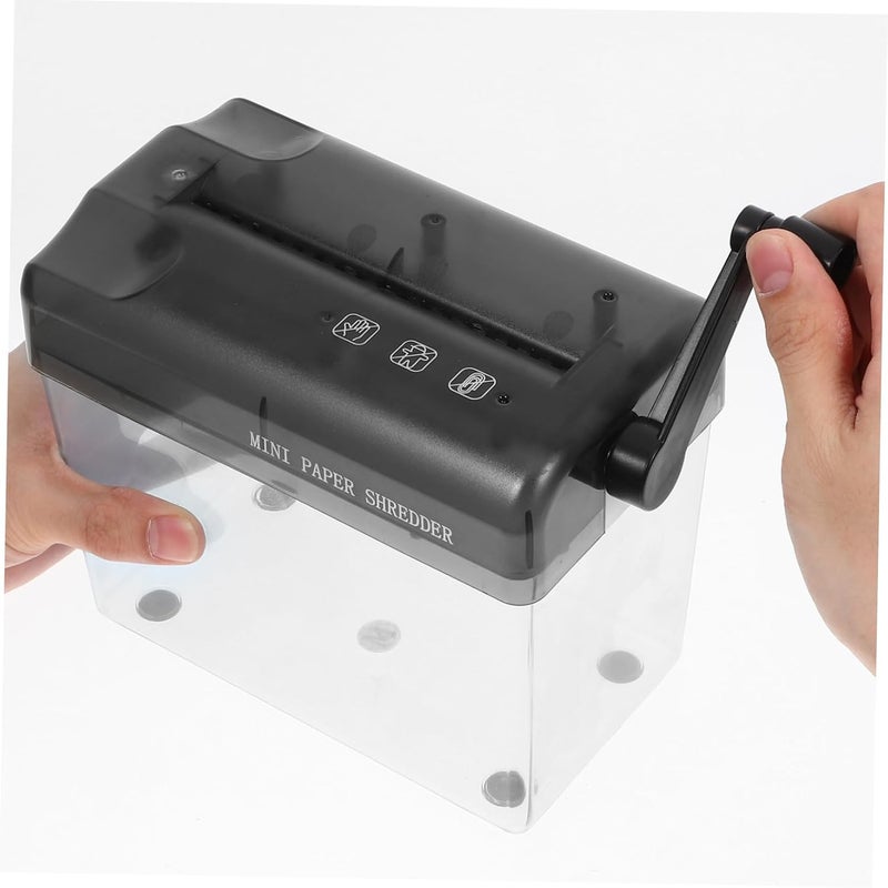 Wear-Resistant Manual Hand Shredder Paper Shredder for Office and Home Use Portable Hand-Operated Document Cutter Construction Compact Desktop Accessory - Image 4
