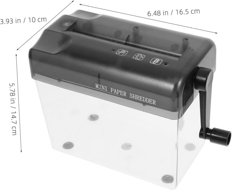 Wear-Resistant Manual Hand Shredder Paper Shredder for Office and Home Use Portable Hand-Operated Document Cutter Construction Compact Desktop Accessory - Image 2