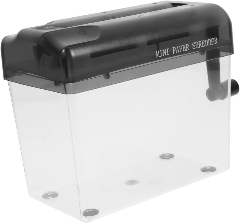 Wear-Resistant Manual Hand Shredder Paper Shredder for Office and Home Use Portable Hand-Operated Document Cutter Construction Compact Desktop Accessory - Image 1