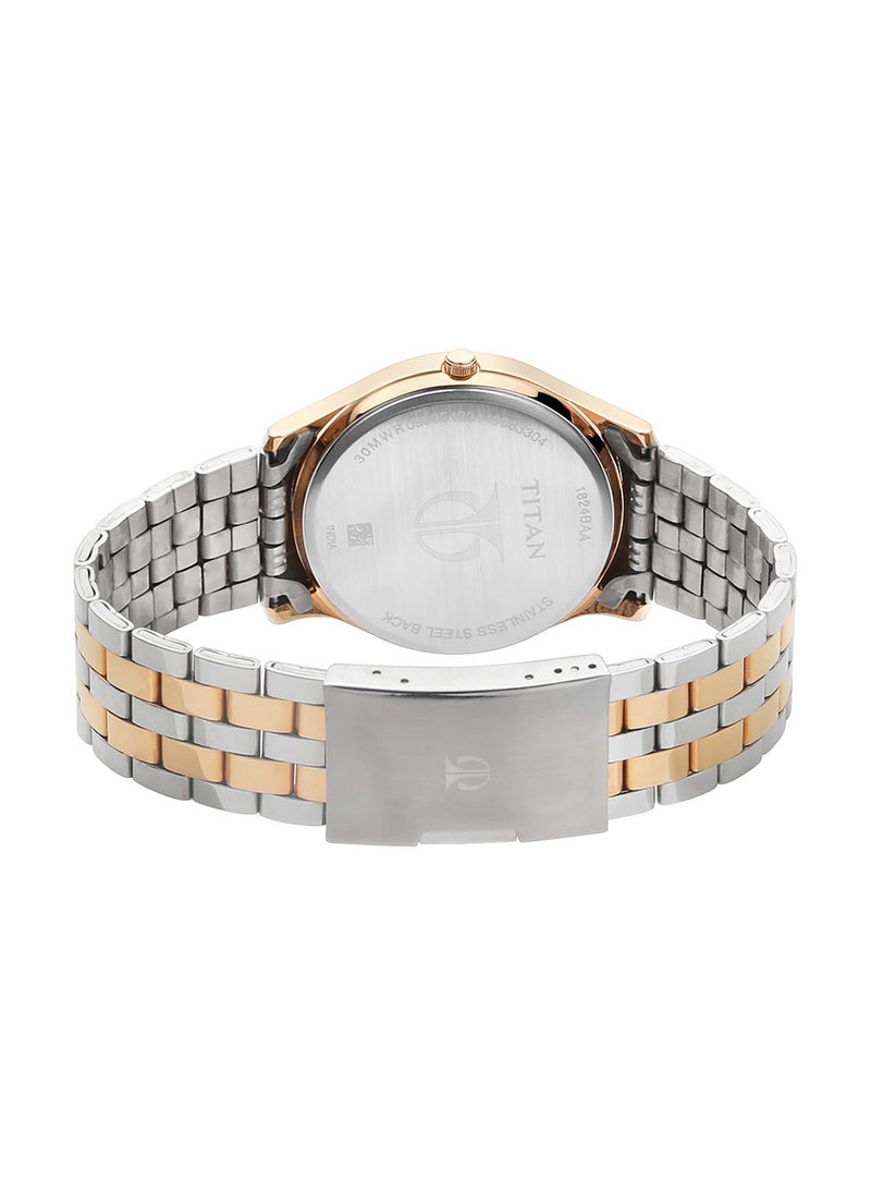 TITAN - Gents Karishma Analog Brown Dial Rose Gold Band Men's Stainless Steel Watch-NN1824KM01/NN1824KM01 - Image 1