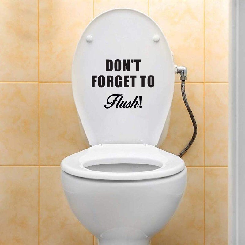 100Yellow ® Funny Quote PVC Toilet Seat Sticker - Image 5
