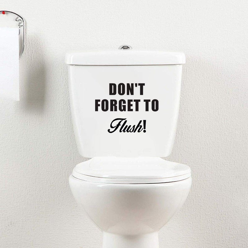 100Yellow ® Funny Quote PVC Toilet Seat Sticker - Image 4