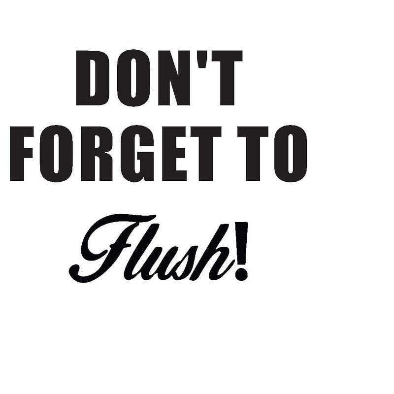 100Yellow ® Funny Quote PVC Toilet Seat Sticker - Image 1