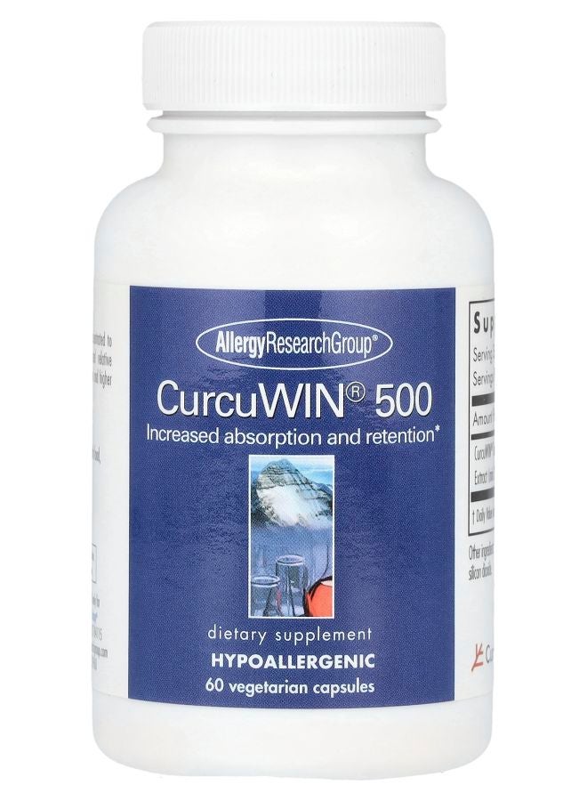 Allergy Research Group CurcuWIN® 500 60 Vegetarian Capsules