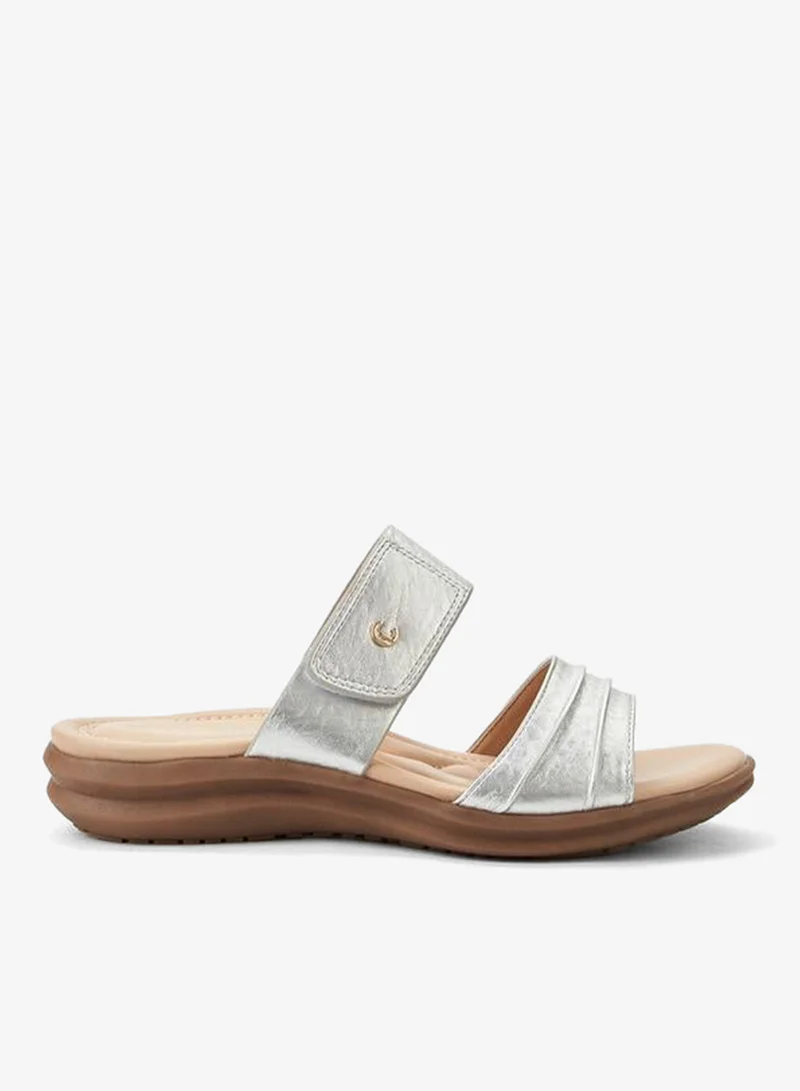 Le Confort SILVER Women Hook & Loop Slide Sandals for Women | Best Price UAE