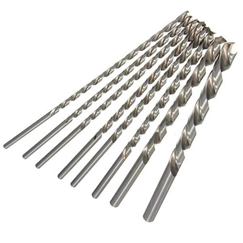 DUDUA 8pcs 200mm Extra Long Twist Drill Bits Straight Shank High-Speed Steel for Wood Plastic and Aluminum - Image 3
