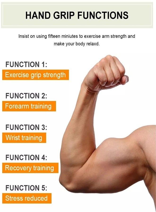 CABRIO Adjustable Hand Grip Strengthener, Hand Gripper for Men & Women for Gym Workout Hand Exercise Equipment to Use in Home for Forearm Exercise, Finger Exercise Power Gripper - Image 4