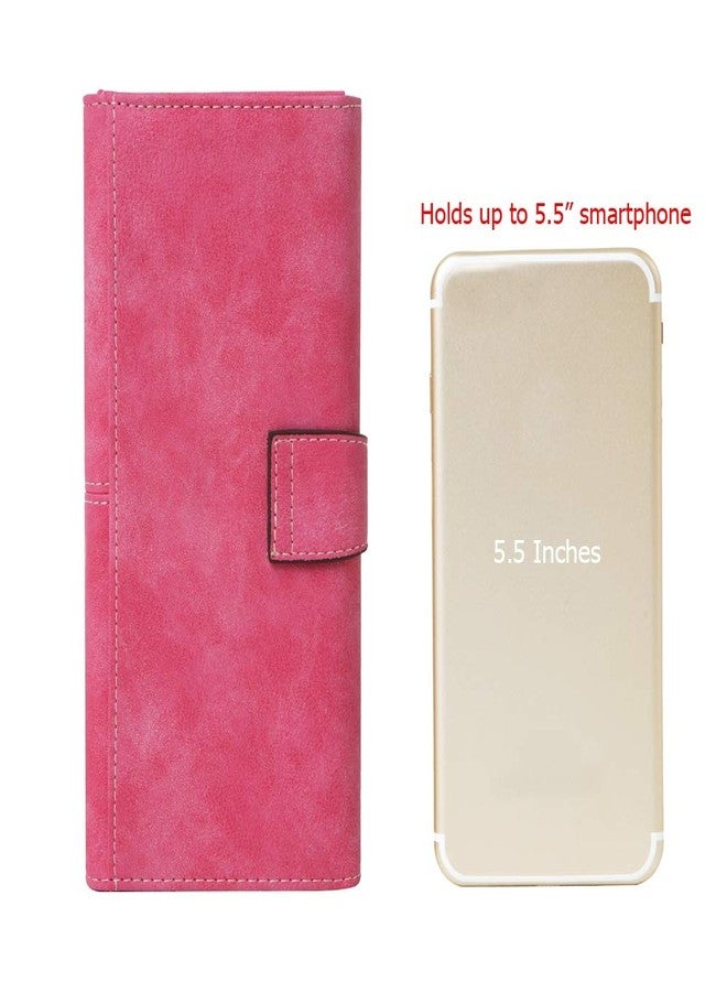 Cynure Women's Vegan Leather 17 Card Slots Card Holder Long Big Bifold Wallet - Image 5