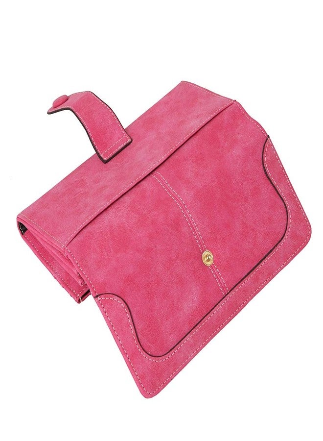 Cynure Women's Vegan Leather 17 Card Slots Card Holder Long Big Bifold Wallet - Image 4