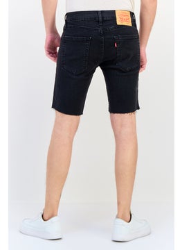 Levi's Men Washed Stretch Denim Shorts, Black  - Image 3