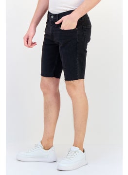 Levi's Men Washed Stretch Denim Shorts, Black  - Image 2