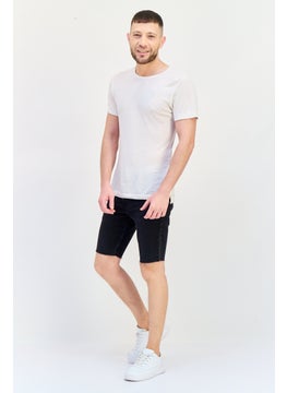 Levi's Men Washed Stretch Denim Shorts, Black  - Image 4