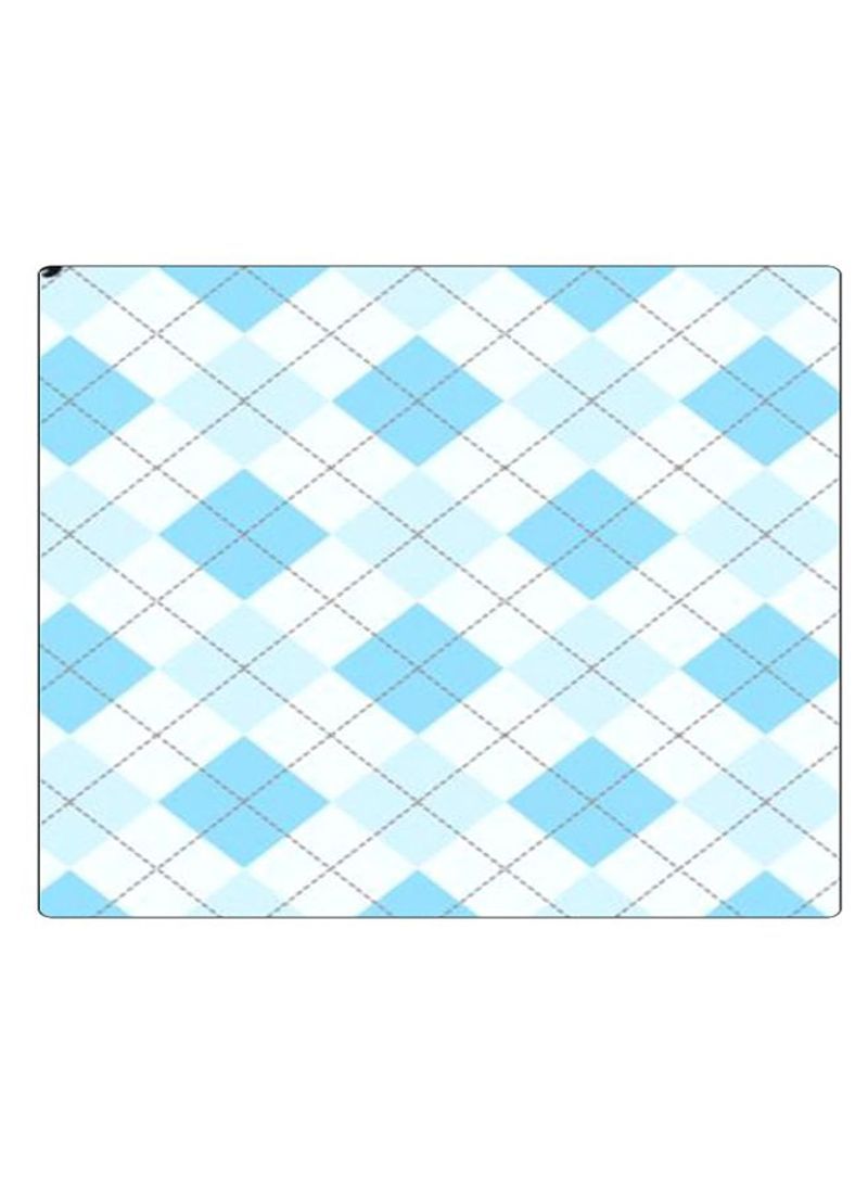 Printed Anti-Slip Gaming Mouse Pad Blue/White